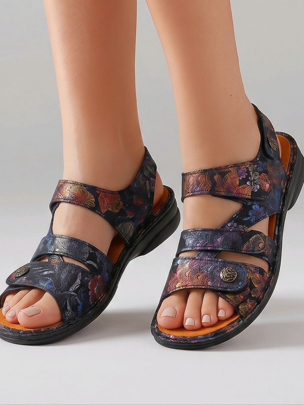Finn Comfort Gomera's Irpino Darkblue Strappy Comfort Sandals 10.5 - Picture 10 of 10